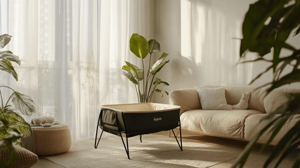 BabyBjorn Light : un lit parapluie design et confort aux materiaux ecologiques certifies